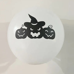 Halloween Skull Black Balloons (Set of Halloween Balloons)