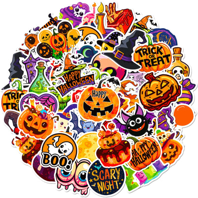 100 Pcs Halloween Stickers Bulk Waterproof Vinyl Laptop Stickers Halloween Party Favors Best Choice for Halloween Party Decoration & Halloween Classroom Crafts