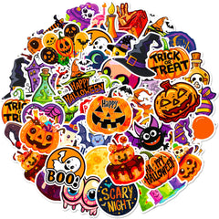 100 Pcs Halloween Stickers Bulk Waterproof Vinyl Laptop Stickers Halloween Party Favors Best Choice for Halloween Party Decoration & Halloween Classroom Crafts