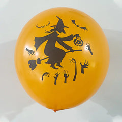 Halloween Skull Black Balloons (Set of Halloween Balloons)